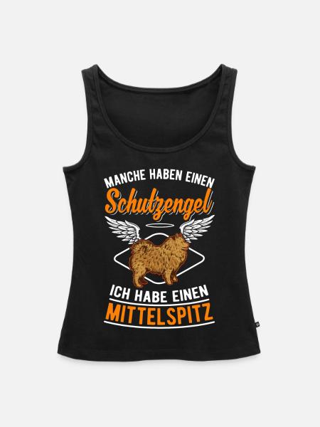 Mittelspitz Schutzengel - Frauen Premium Organic Tank Top - Schwarz