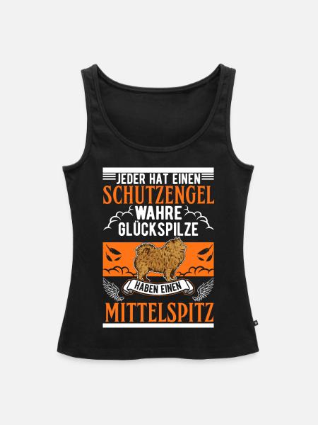 Mittelspitz Schutzengel - Frauen Premium Organic Tank Top - Schwarz