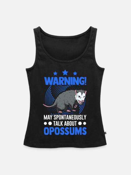 Opossum Geschenk Possum Beutelratte - Frauen Premium Organic Tank Top - Schwarz