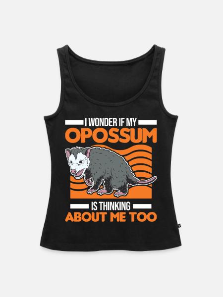Opossum Possum Beutelratte - Frauen Premium Organic Tank Top - Schwarz