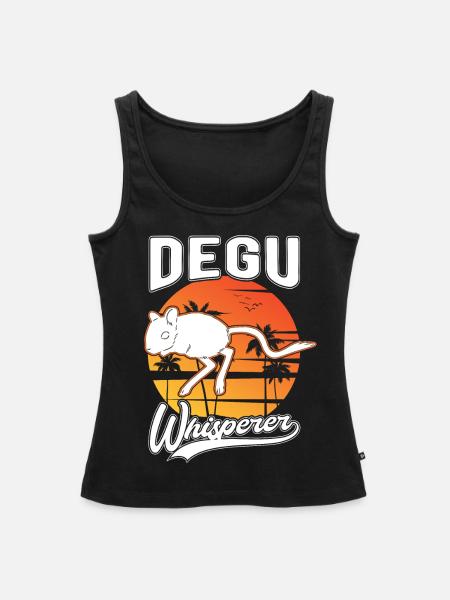 Degu Flüsterer Degu Whisperer - Frauen Premium Organic Tank Top - Schwarz