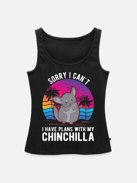 Chinchilla Liebhaber - Frauen Premium Organic Tank Top - Schwarz