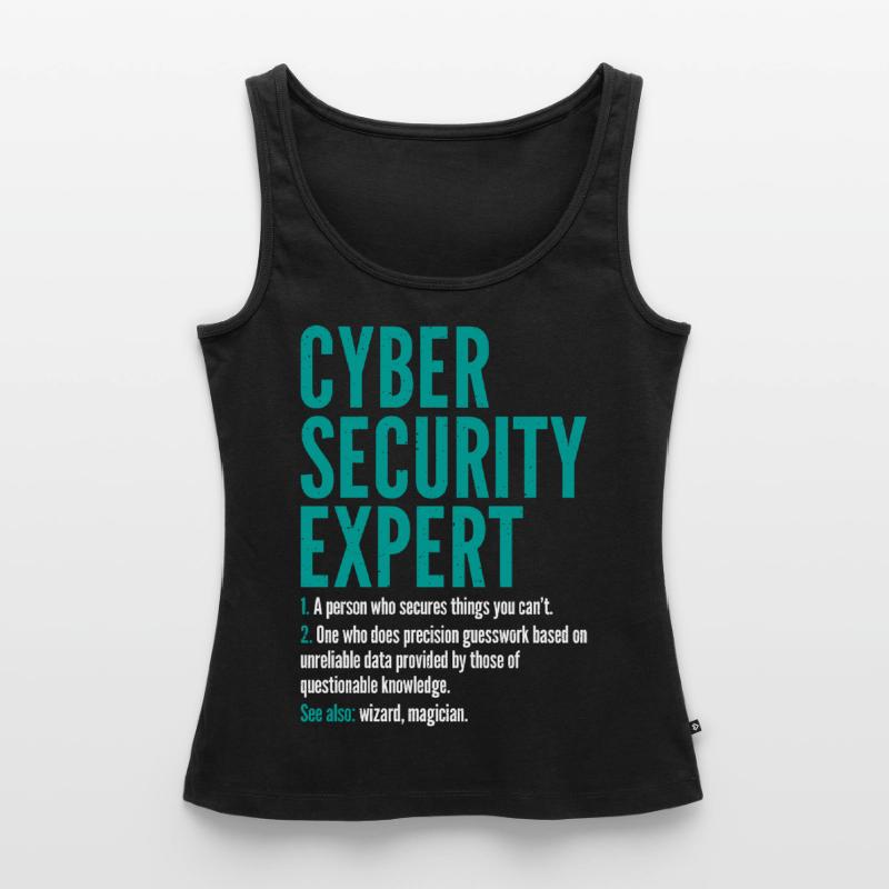 Cyber Security Expert Definition Coding Hacker Frauen Premium Organic Tank Top