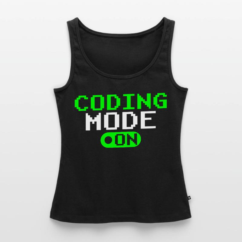 Programmiermodus Ein Coding Programmierer Coder Frauen Premium Organic Tank Top