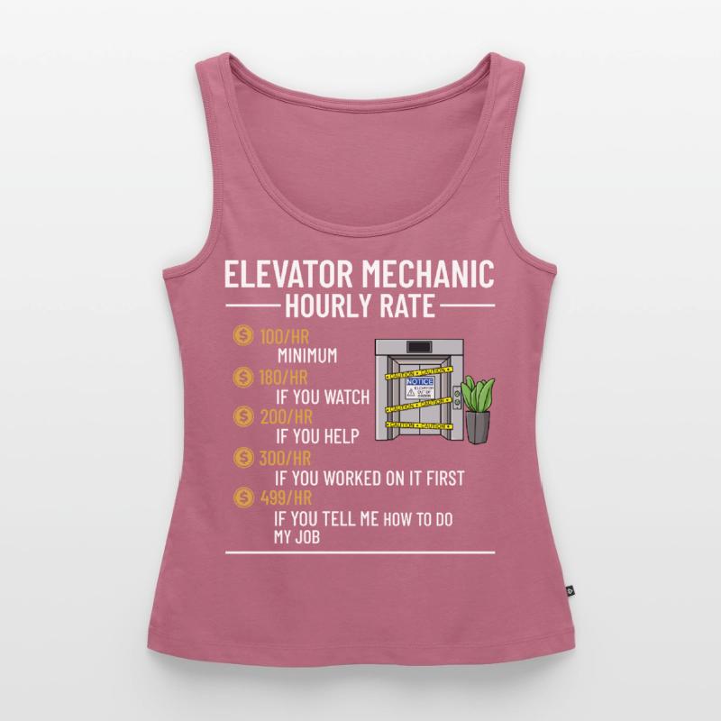 Elevator Elevator Technician Elevator Elevator Women’s Premium Organic Tank top