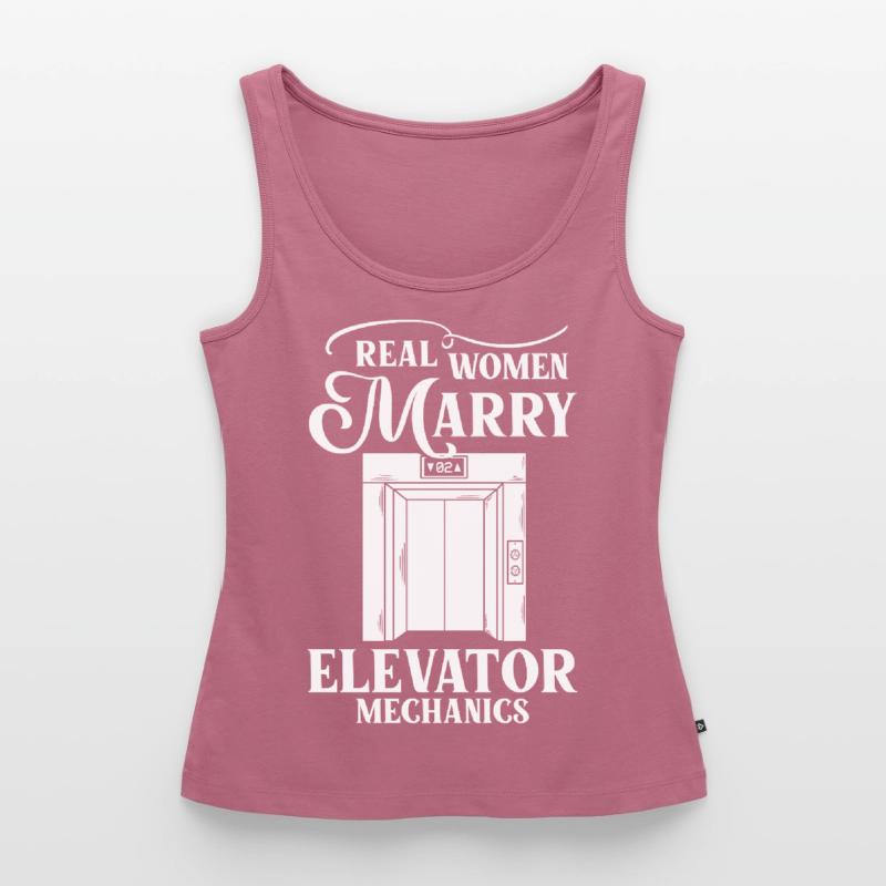 Elevator Elevator System Technician Woman Elevator Elevator Women’s Premium Organic Tank top