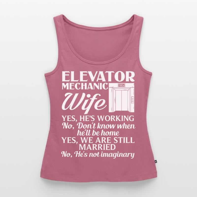 Elevator Elevator System Technician Woman Elevator Elevator Women’s Premium Organic Tank top