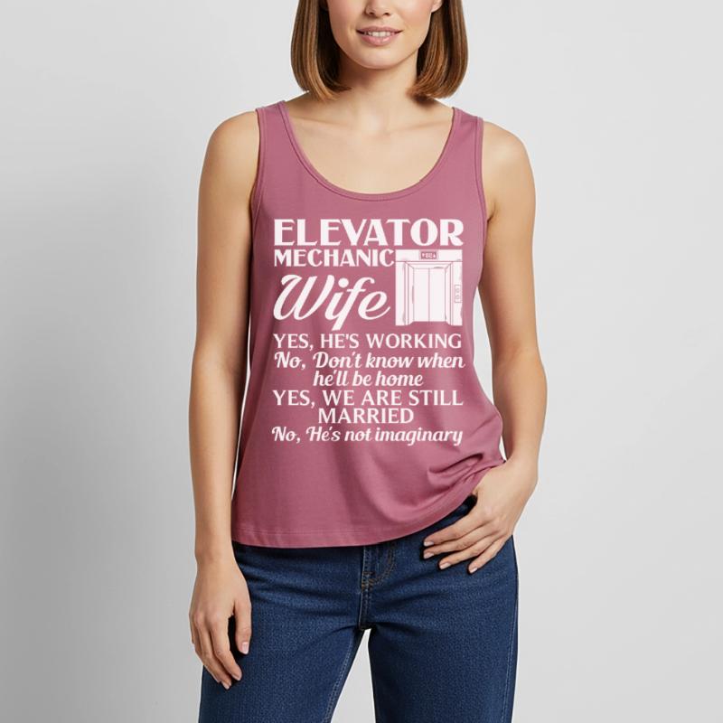 Elevator Elevator System Technician Woman Elevator Elevator Women’s Premium Organic Tank top