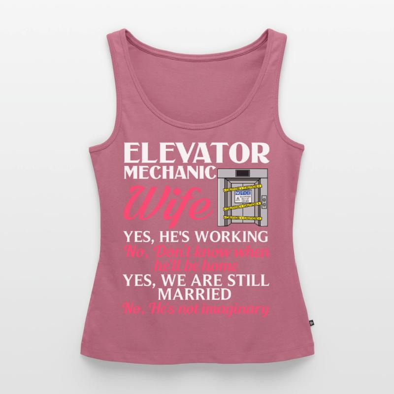 Elevator Elevator System Technician Woman Elevator Elevator Women’s Premium Organic Tank top