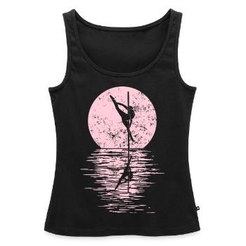 Pole Dance Dancer, Pole Dance, Pole Dancing - Débardeur bio Premium Femme - noir - Devant - AI Model Female 172 light (172cm)