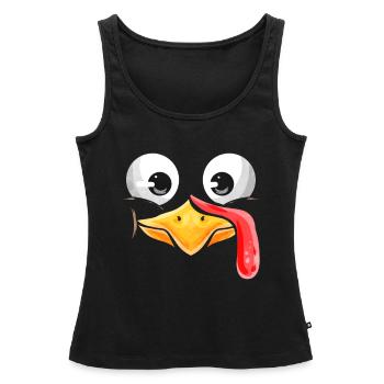 Thanksgiving - Women’s Premium Organic Tank top - black - Front - AI Model Female 172 light (172cm)