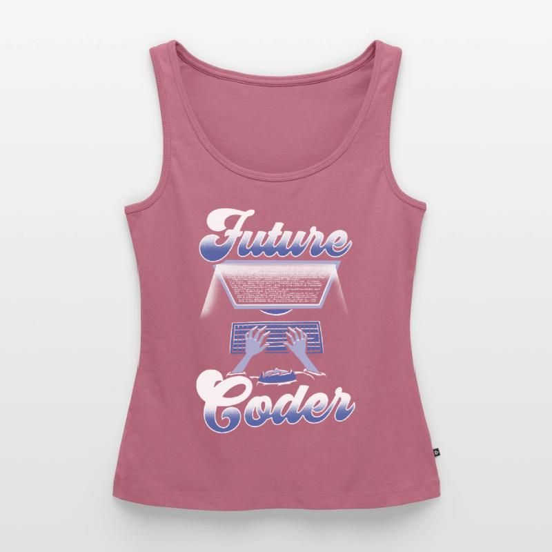 Zukünftiger Coder Code Programmierer Coding Frauen Premium Organic Tank Top