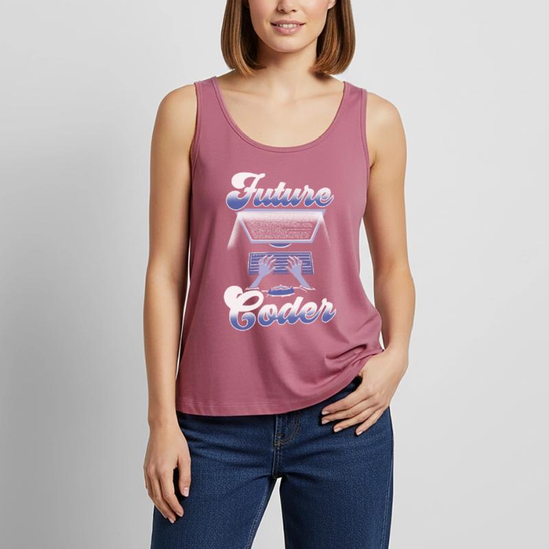 Zukünftiger Coder Code Programmierer Coding Frauen Premium Organic Tank Top