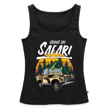 Aller sur Safari SUV - Débardeur bio Premium Femme - noir - Devant - AI Model Female 172 light (172cm)