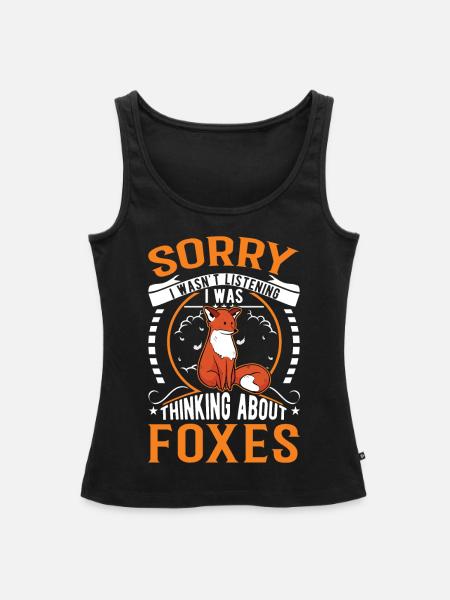 Fuchs Geschenk Rotfuchs - Frauen Premium Organic Tank Top - Schwarz