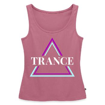 Trance House Party EDM Festival Goa Electro Rave - Débardeur bio Premium Femme - mauve - Devant - AI Model Female 172 light (172cm)