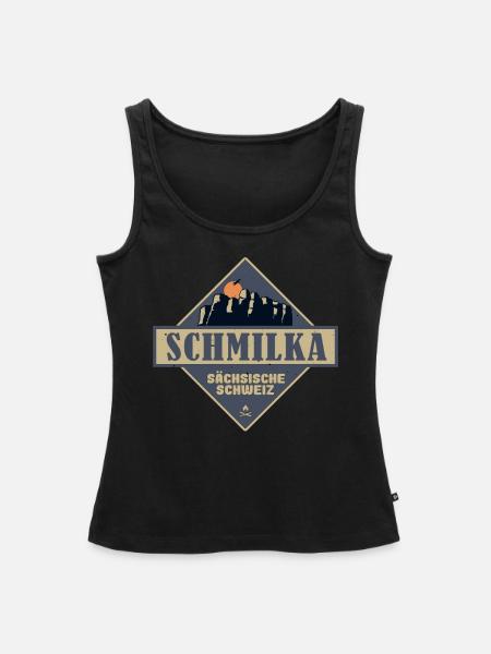 sächsische Schweiz Schmilka - Frauen Premium Organic Tank Top - Schwarz