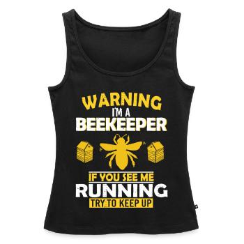 Bienenzucht und Honig - Frauen Premium Organic Tank Top - Schwarz - Vorne - AI Model Female 172 light (172cm)