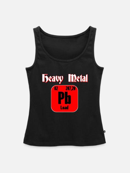 Heavy Metal Blei - Frauen Premium Organic Tank Top - Schwarz
