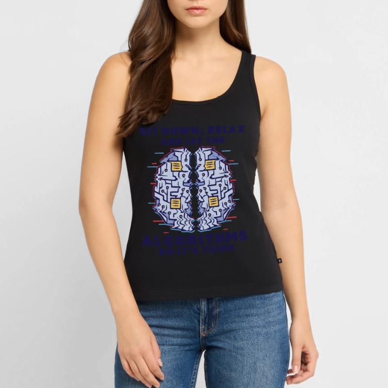 Computer Algorithm Programmer Artificial Women’s Premium Organic Tank top