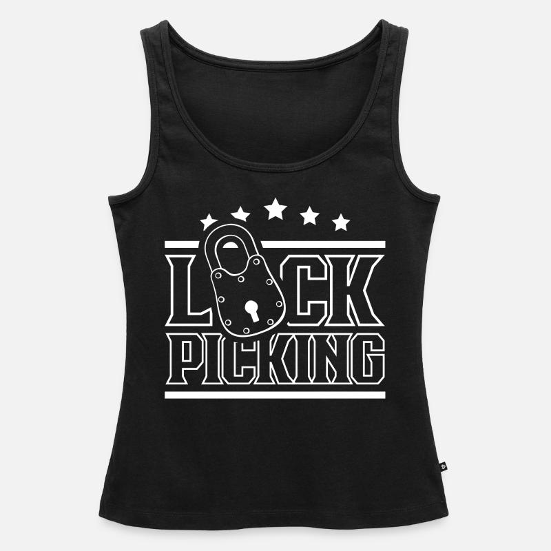 Lock Picking Cracker Lock Picking - Women’s Premium Organic Tank top - black