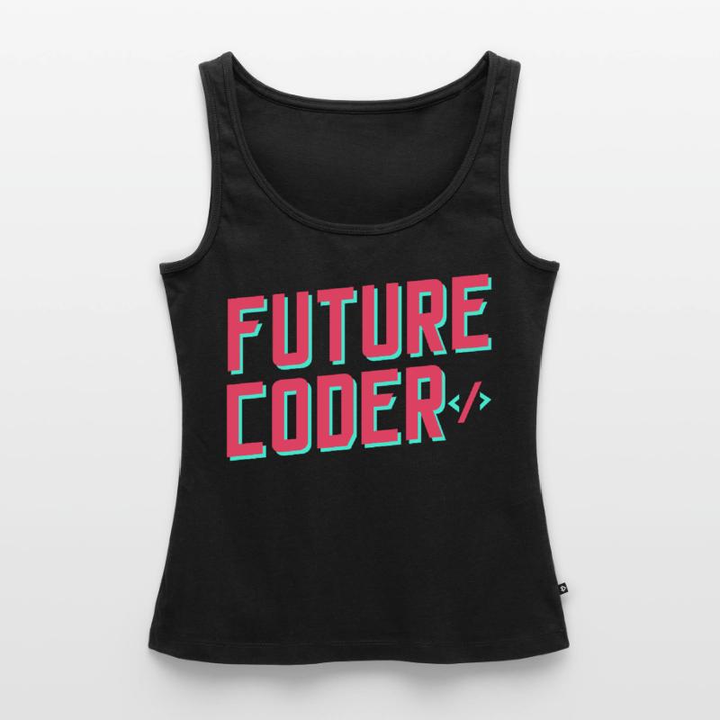Zukünftiger Coder Coding Code Programmierer Frauen Premium Organic Tank Top