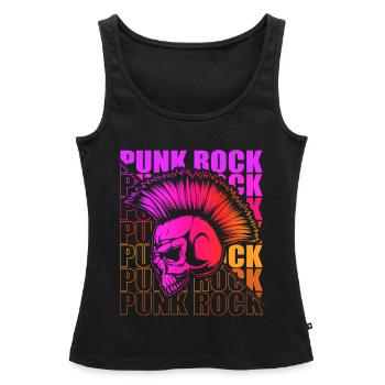 Punk Rock Pogo Anarchie Punks Punk Rocker Punk - Débardeur bio Premium Femme - noir - Devant - AI Model Female 172 light (172cm)