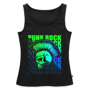 Punk Rock Pogo Anarchie Punks Punk Rocker Punk - Débardeur bio Premium Femme - noir - Devant - AI Model Female 172 light (172cm)