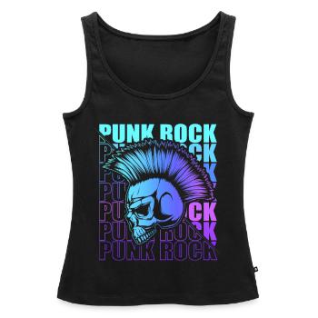 Punk Rock Pogo Anarchie Punks Punk Rocker Punk - Débardeur bio Premium Femme - noir - Devant - AI Model Female 172 light (172cm)