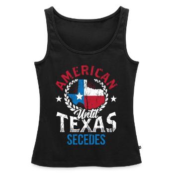 Amerikaner Bis Zur Abspaltung Von Texas Texaner - Frauen Premium Organic Tank Top - Schwarz - Vorne - AI Model Female 172 light (172cm)