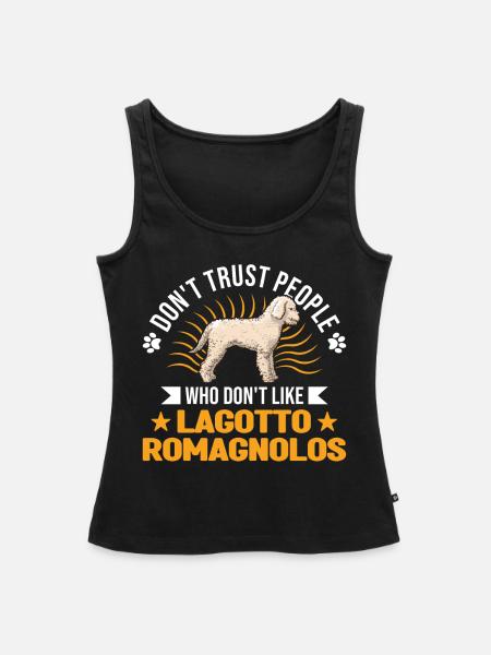 Lagotto Romagnolo Wasserhund - Frauen Premium Organic Tank Top - Schwarz