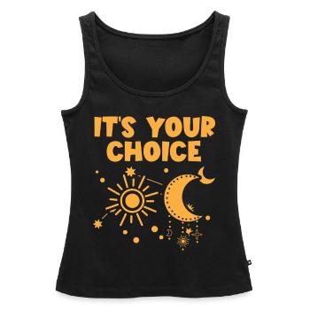 Astrologie Its Your Choice Esoterik Zeichen - Frauen Premium Organic Tank Top - Schwarz - Vorne - AI Model Female 172 light (172cm)