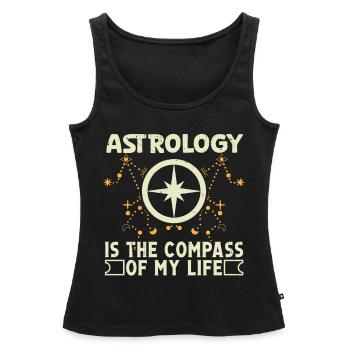 Astrology Compass Of My Life Esoteric Signs - Women’s Premium Organic Tank top - black - Front - AI Model Female 172 light (172cm)