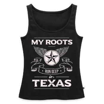 Lone Star State | Fier Texas - Débardeur bio Premium Femme - noir - Devant - AI Model Female 172 light (172cm)