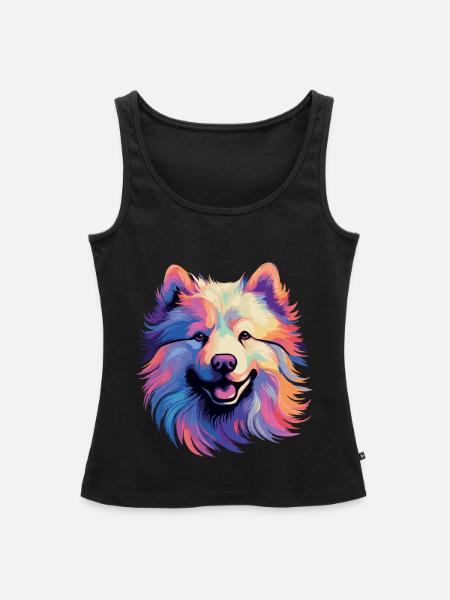 Samojede Schlittenhund Samojeden - Frauen Premium Organic Tank Top - Schwarz
