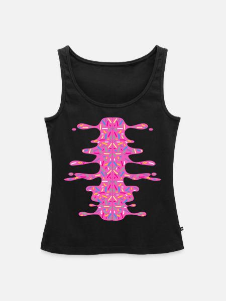 Topping - Frauen Premium Organic Tank Top - Schwarz