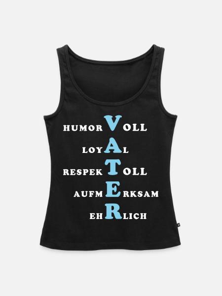 Vater Eigenschaften - Frauen Premium Organic Tank Top - Schwarz