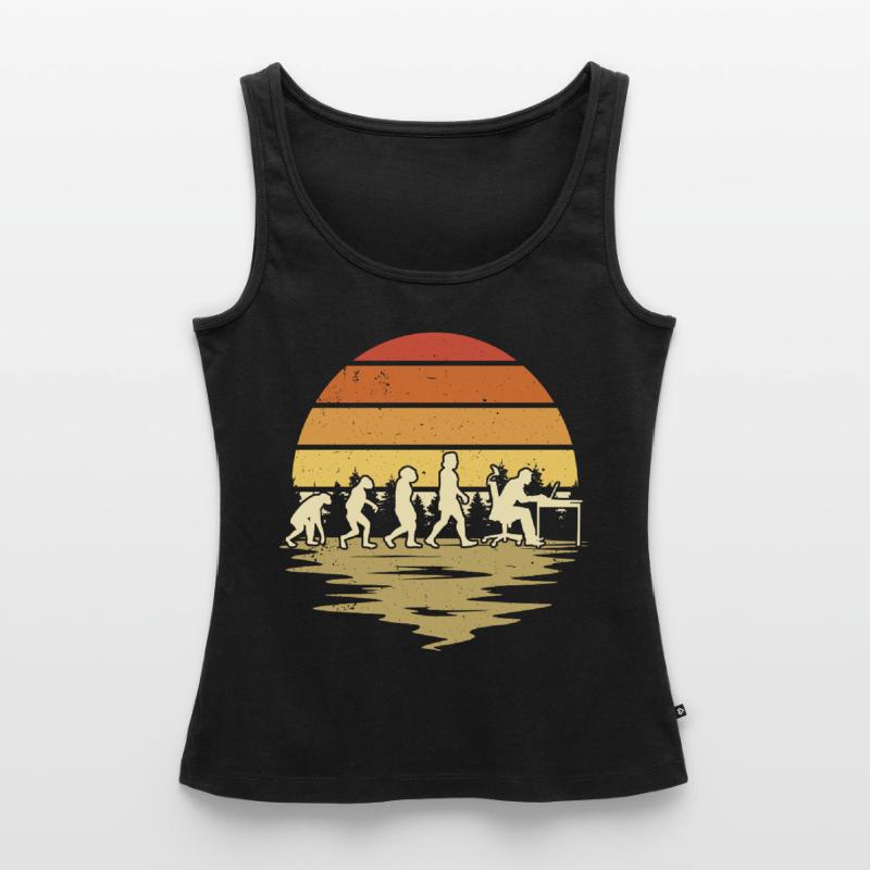 Informatiker Evolution Programmierer Nerd Frauen Premium Organic Tank Top