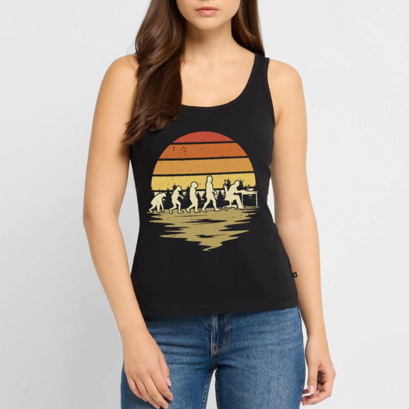 Informatiker Evolution Programmierer Nerd Frauen Premium Organic Tank Top