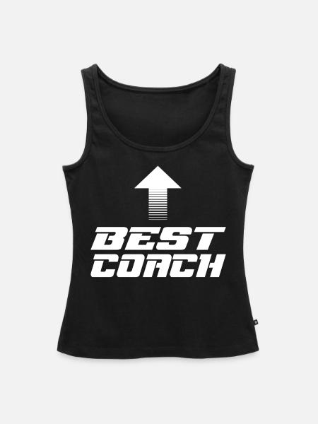 Trainer - Frauen Premium Organic Tank Top - Schwarz