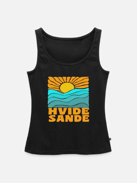 Hvide Sande Dänemark - Frauen Premium Organic Tank Top - Schwarz