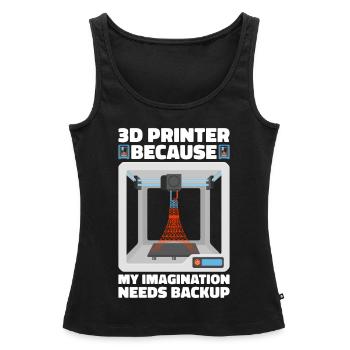 3D Drucker Filament 3D Drucken 3D Druck 3D Printer - Frauen Premium Organic Tank Top - Schwarz - Vorne - AI Model Female 172 light (172cm)