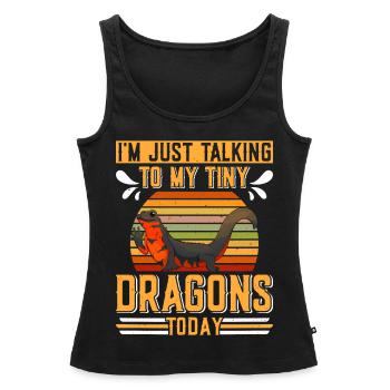 Molch - Frauen Premium Organic Tank Top - Schwarz - Vorne - AI Model Female 172 light (172cm)