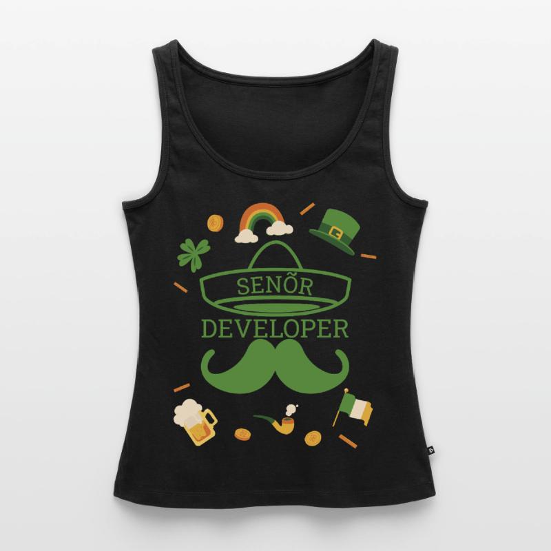 Senior Developer St Patricks Day Programmierer Frauen Premium Organic Tank Top