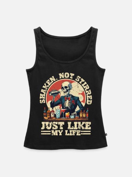 Barkeeper Barmann Bartending - Frauen Premium Organic Tank Top - Schwarz