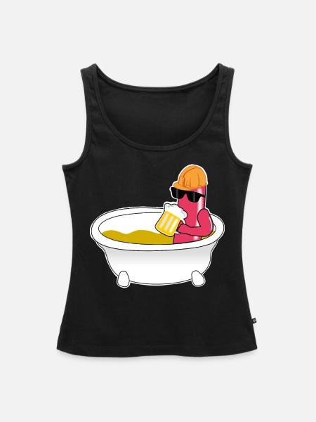 Wurst im Senfbad - Frauen Premium Organic Tank Top - Schwarz