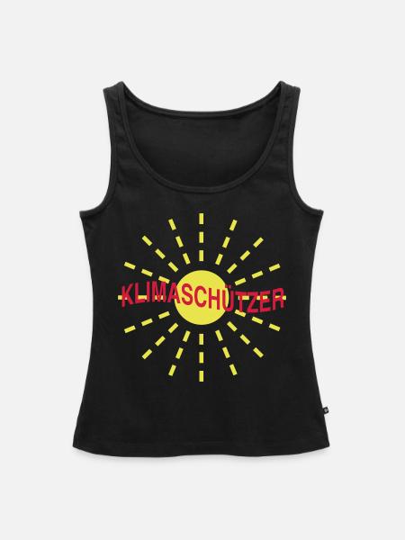 Klimaschützer - Frauen Premium Organic Tank Top - Schwarz