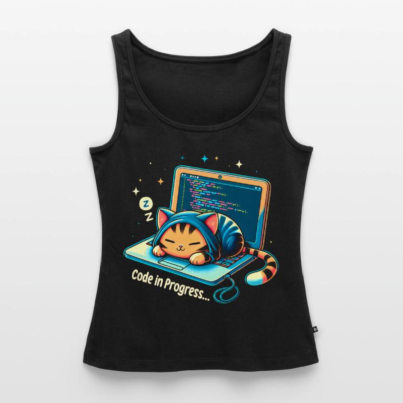 Code in progress.. - Programming Cats Women’s Premium Organic Tank top