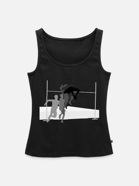 Hochsprung - Frauen Premium Organic Tank Top - Schwarz