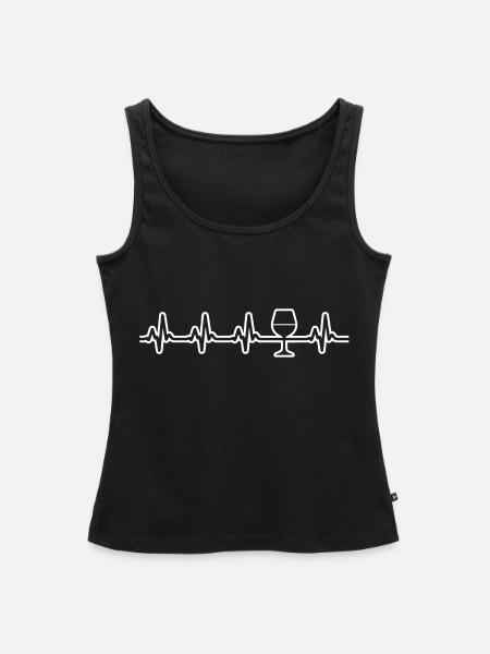 Wein Winzer Weinbauer - Frauen Premium Organic Tank Top - Schwarz